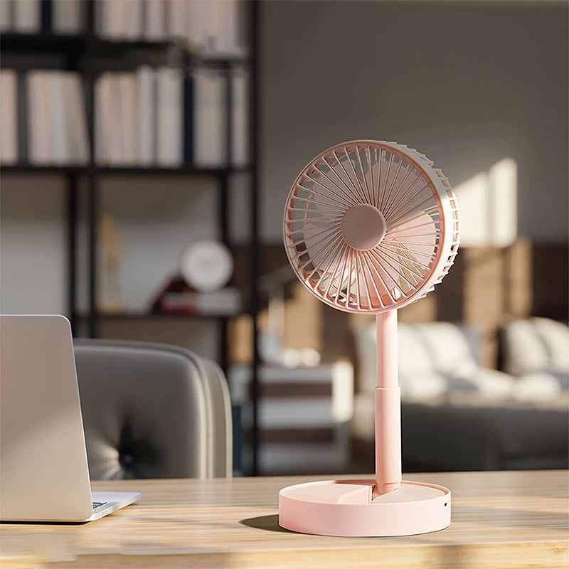 Mini fan with foldable telescopic phone holder | Kalsten