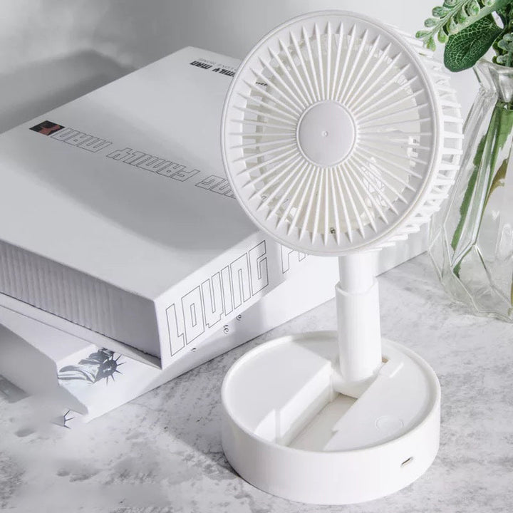 Mini fan with foldable telescopic phone holder | Kalsten