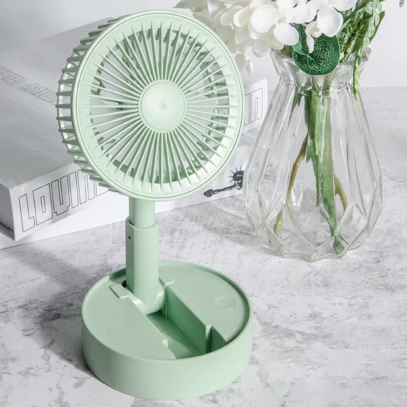 Mini fan with foldable telescopic phone holder | Kalsten
