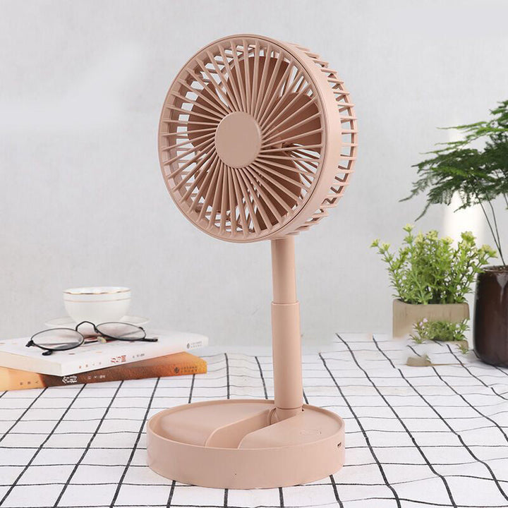 Mini fan with foldable telescopic phone holder | Kalsten