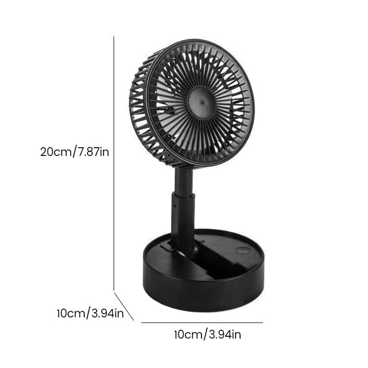 Mini fan with foldable telescopic phone holder | Kalsten