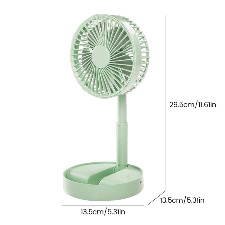Mini fan with foldable telescopic phone holder | Kalsten