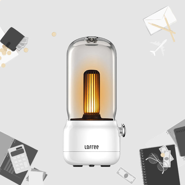 LED Table Lamp, with 2 Light Modes & Dual-mode Charging, for Sleeping, Party, Dinner & More | Noxord