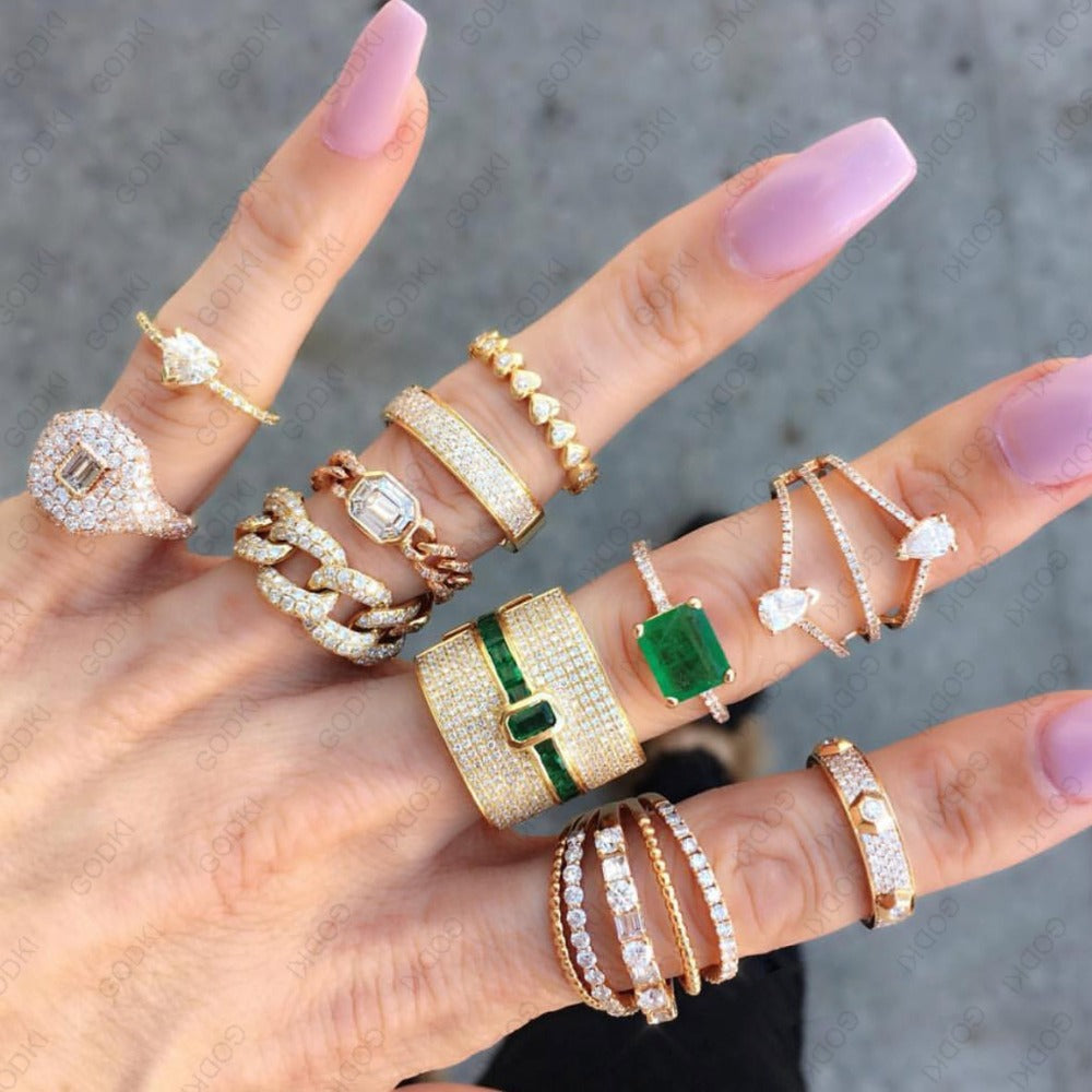Noxord | Monaco Design Luxury Statement Stackable Ring For Women