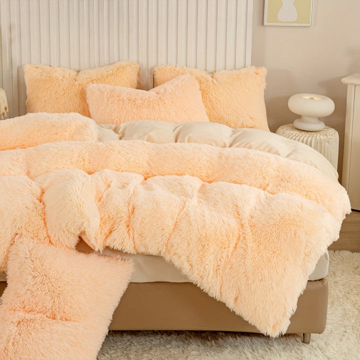 Ultra Soft Plush Duvet Cover Set with Zipper - Luxury & Comfort Kalsten