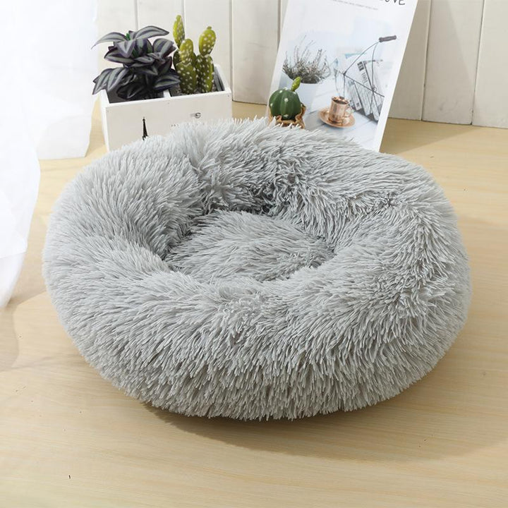 Soft and calming donut cat pillow (black, beige, gray or pink) | Kalsten