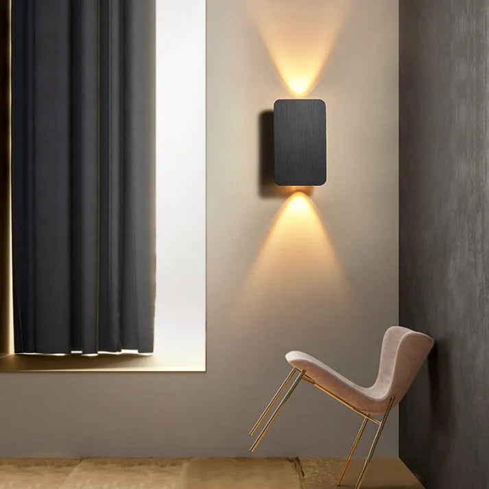 Modern Rectangle Metal Wall Lamp