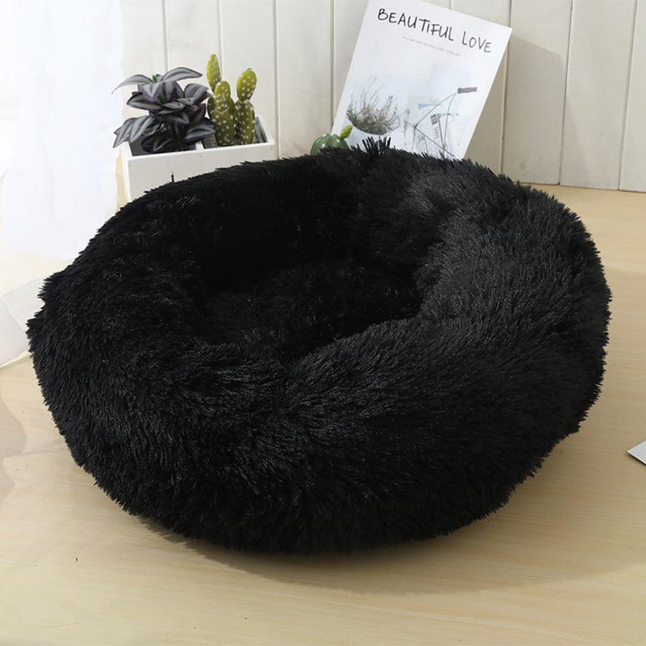 Soft and calming donut cat pillow (black, beige, gray or pink) | Kalsten
