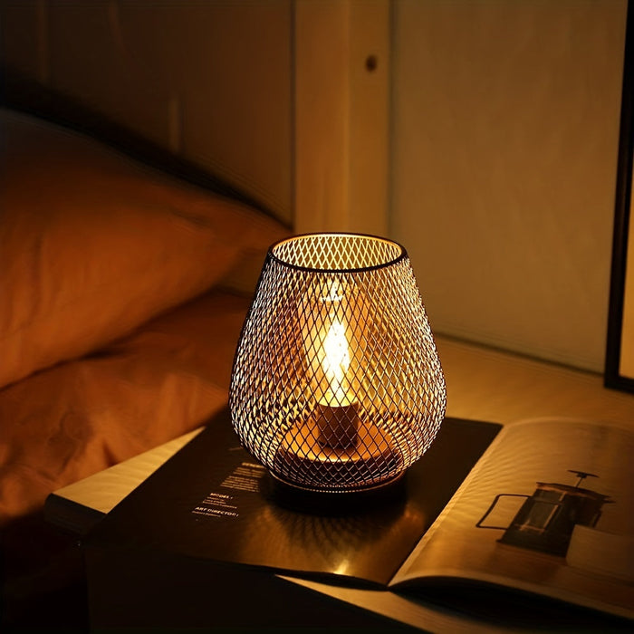 AuroraMesh Table Lamp Set – Industrial Style with Warm Ambient Lighting | Kalsten