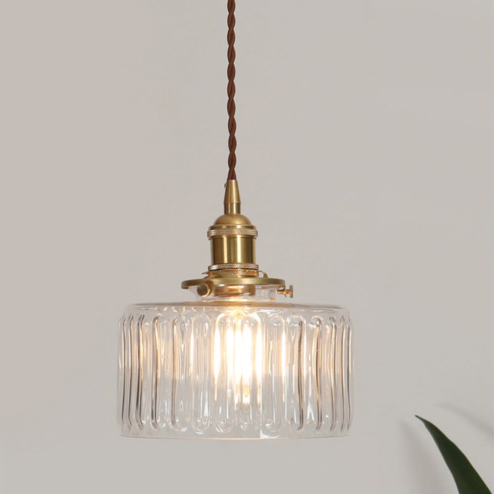 Nordic Retro 1 Light Glass Pendant Light | Kalsten