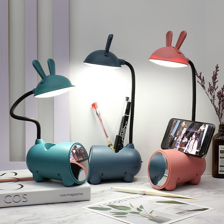 Cartoon Creative Rabbit LED Touch USB Pen Holder Desk Lamp | Kalsten