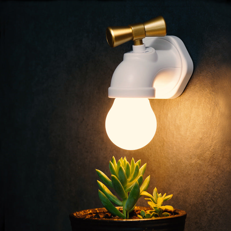 Modern creative faucet ABS PC USB LED night light wall lamp | Kalsten