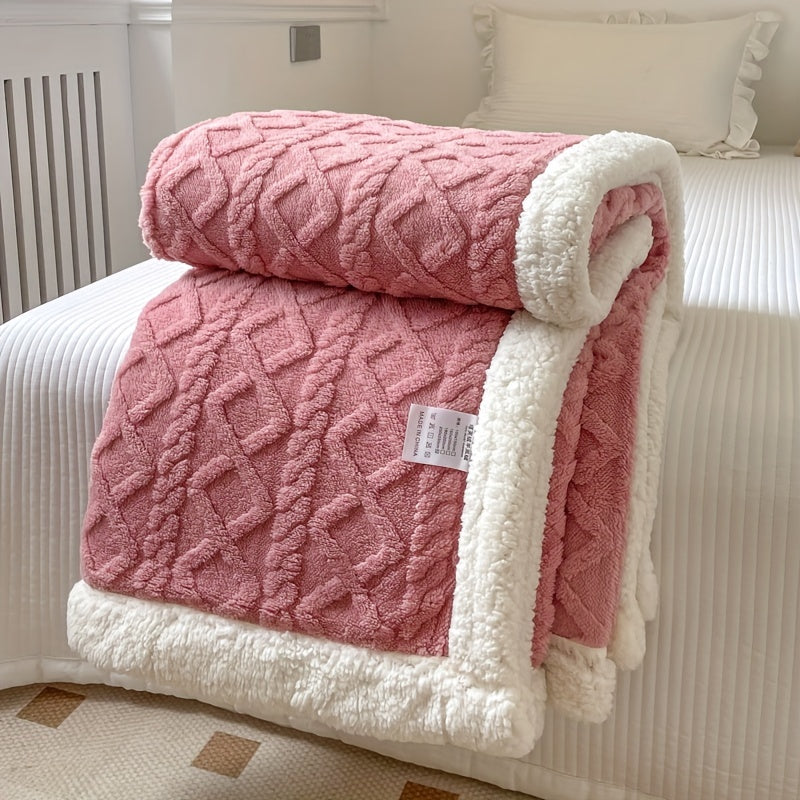 Stylish Reversible Fleece Blanket for Ultimate Comfort and Warmth Noxord