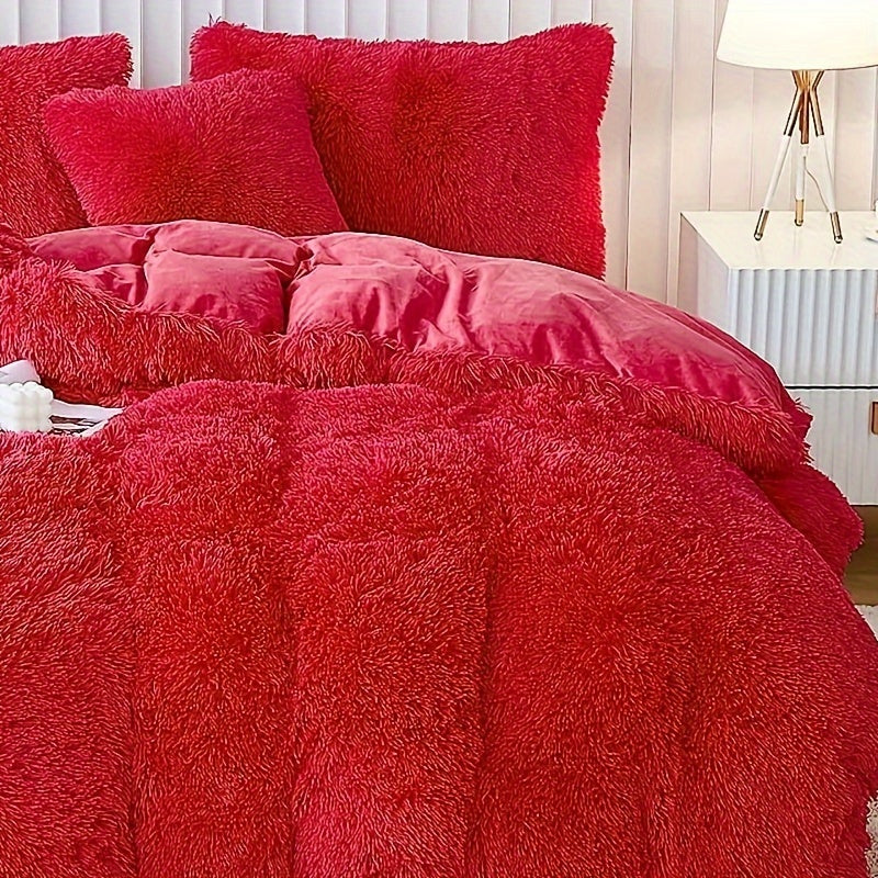 Ultra Soft Plush Duvet Cover Set with Zipper - Luxury & Comfort Kalsten