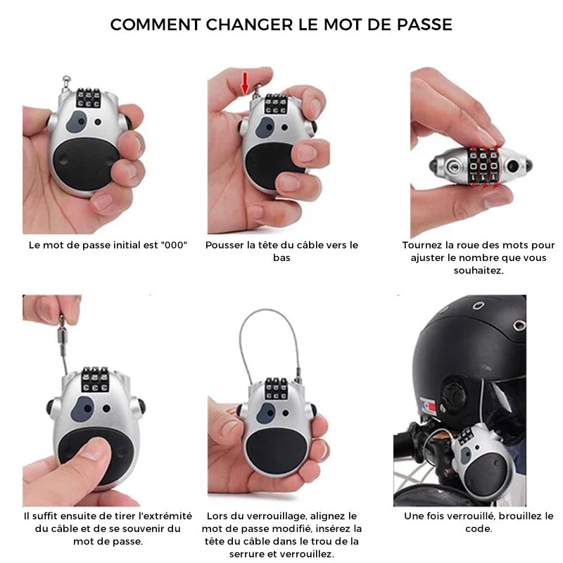 Telescopic wire lock anti-theft | Kalsten