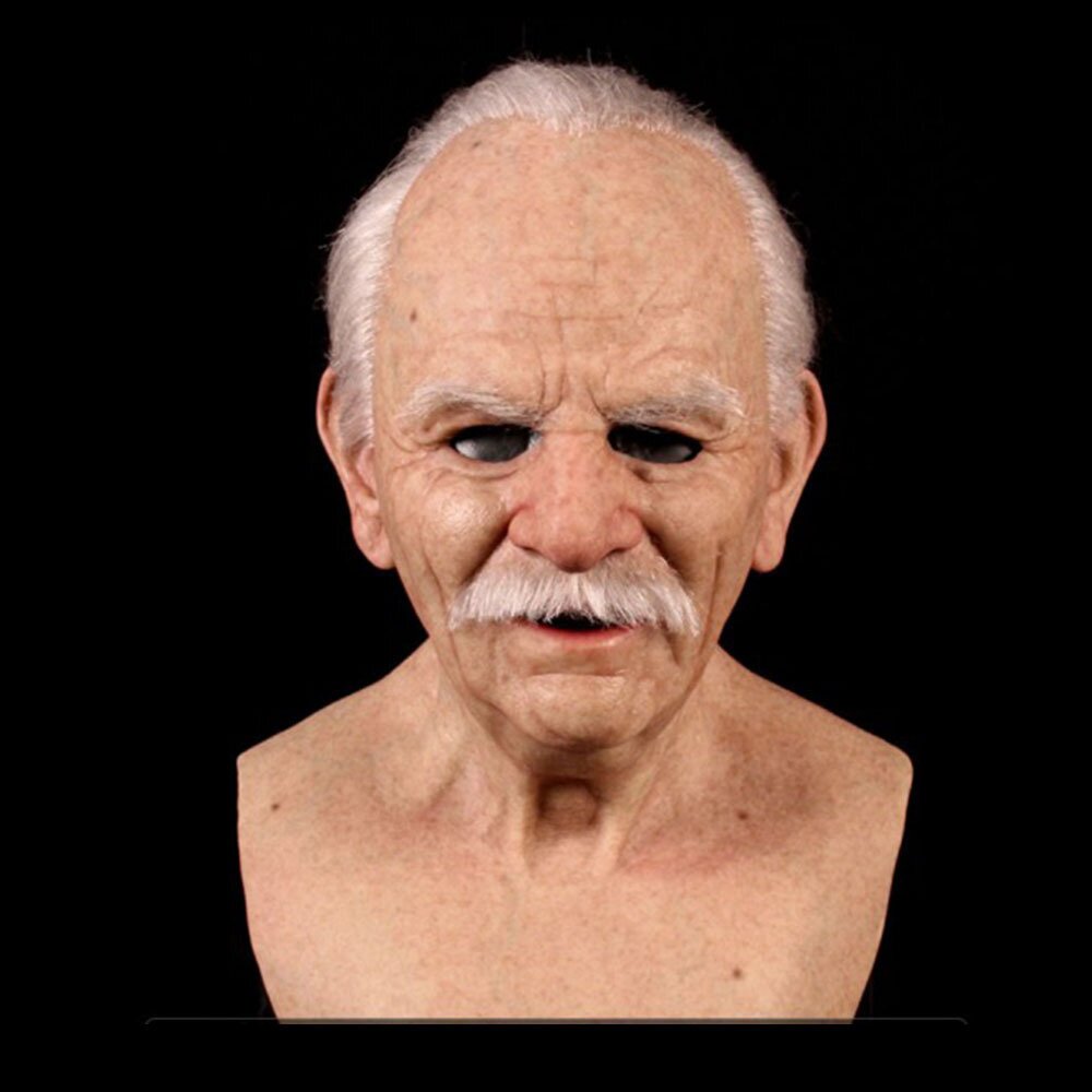 Kalsten | Creepy Old Man Mask – Realistic Latex Halloween Mask for Adults
