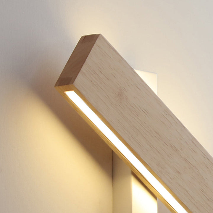 Rotatable Wooden LED Wall Lamp Noxord