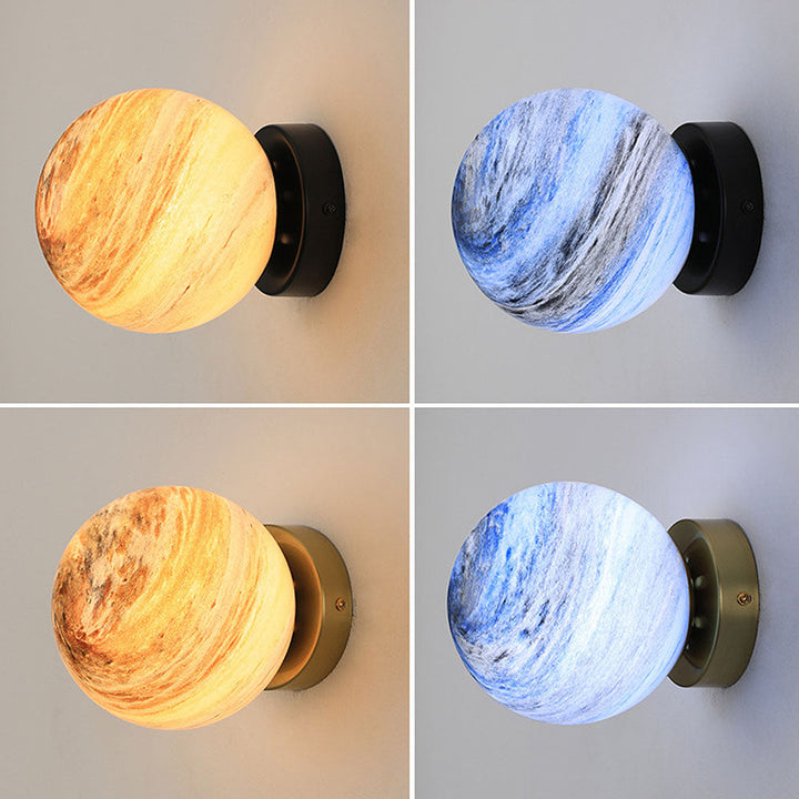 Modern Glass Globe Ceiling Light Noxord