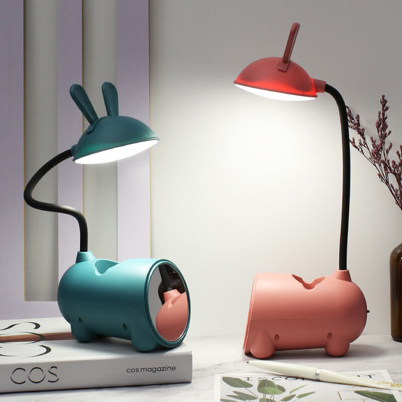LumoBun Table Lamp – Cute LED Desk Lamp with Pen Holder and USB Connection | Kalsten