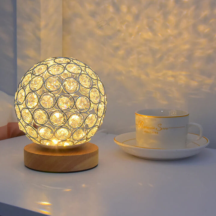 Modern Minimalist Round USB rechargeable LED table lamp | Kalsten