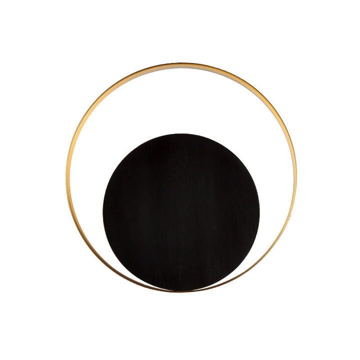 Modern Minimalist Iron Circle Ring 1-Light Wall Sconces Lamp For Bedroom | Noxord