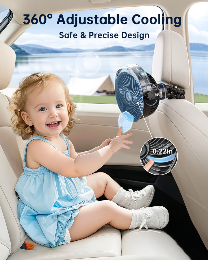 Misting Stroller Fan – Portable Baby Fan with Spray | Kalsten