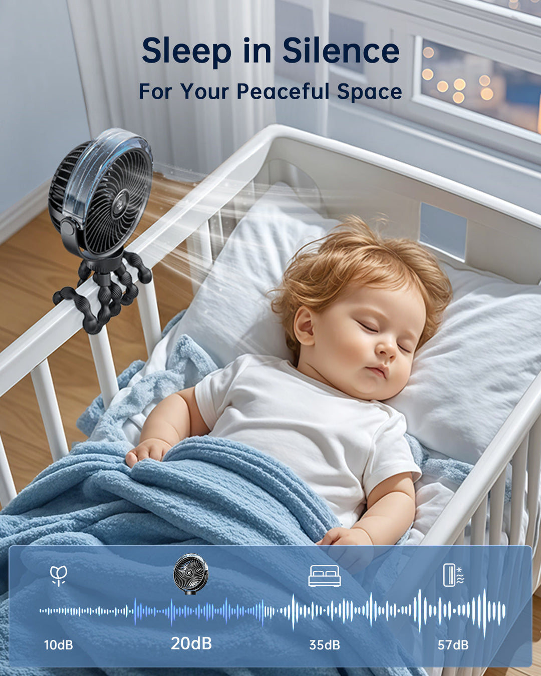 Misting Stroller Fan – Portable Baby Fan with Spray | Kalsten