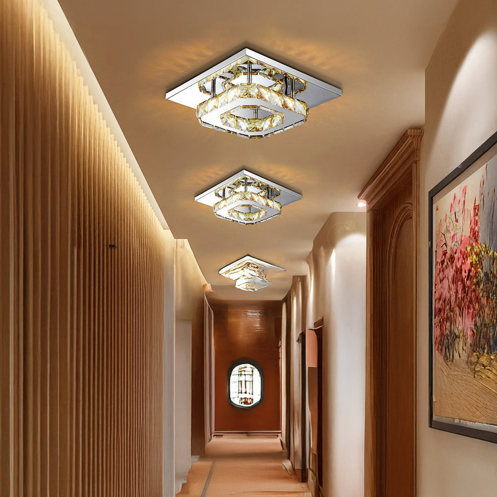 Kalsten | Ceiling Light Crystal LED Modern Flush Fixture