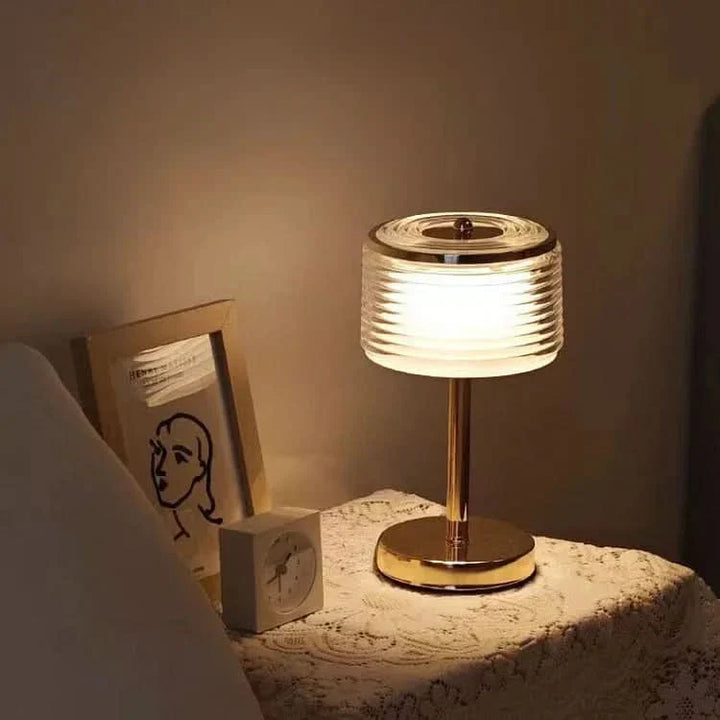 LED Ring Table Lamp with Multi-Layer Shade | Kalsten