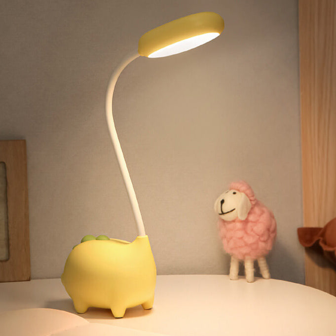 Rechargeable LED Desk Lamp with Cartoon Dinosaur Eye Care | Kalsten