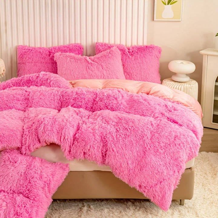 Ultra Soft Plush Duvet Cover Set with Zipper - Luxury & Comfort Kalsten