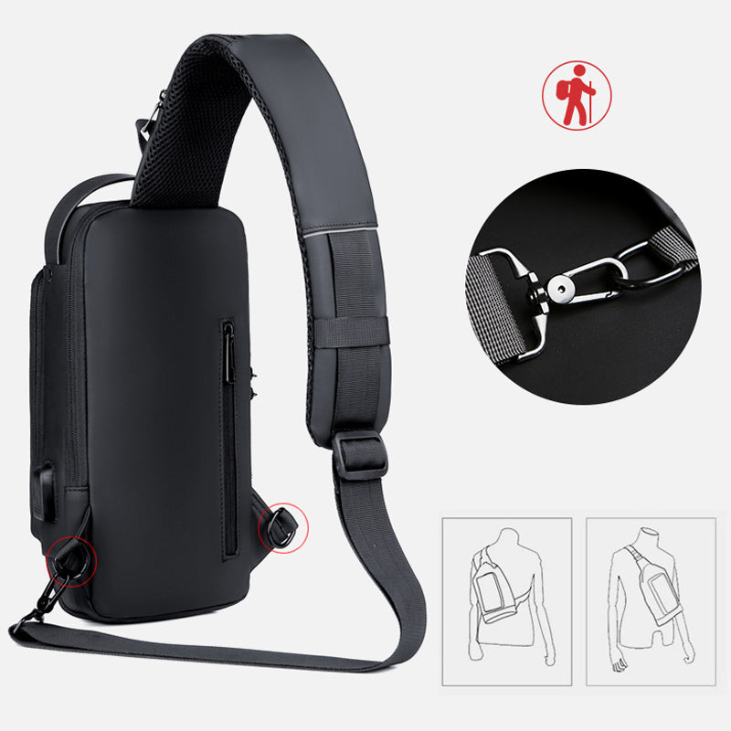 Casual multifunctional anti-theft chest bag for men | Kalsten