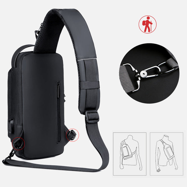 Casual multifunctional anti-theft chest bag for men | Kalsten