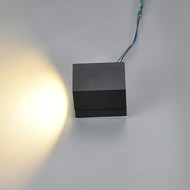 Modern Simplicity Waterproof Adjustable Angle Square Aluminum LED Wall Sconce Lamp For Outdoor Patio | Kalsten