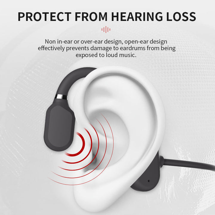 Kalsten | New waterproof bone conduction headphones stereo Bluetooth