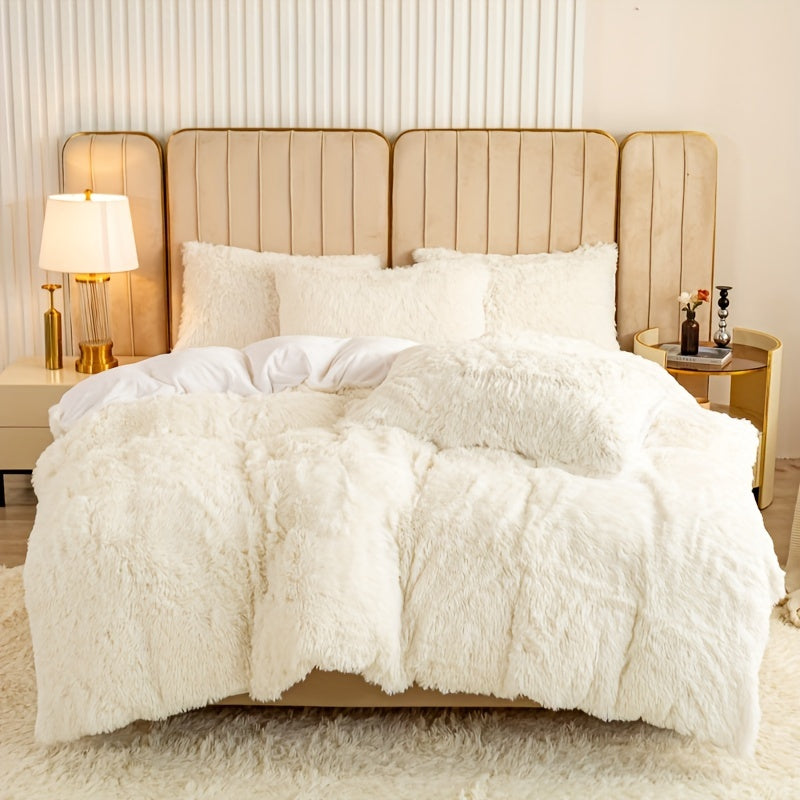 Ultra Soft Plush Duvet Cover Set with Zipper - Luxury & Comfort Kalsten