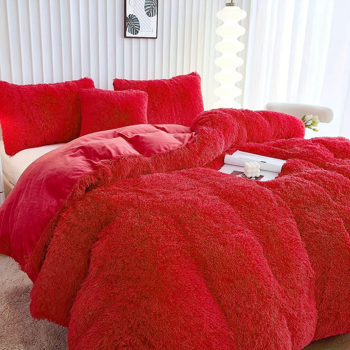 Ultra Soft Plush Duvet Cover Set with Zipper - Luxury & Comfort Kalsten