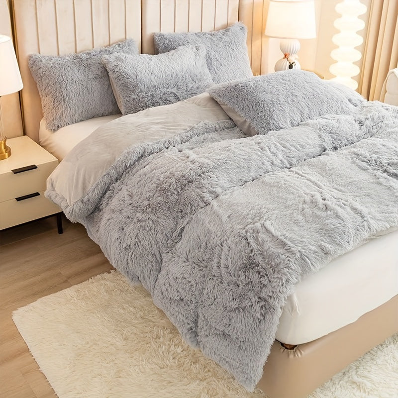 Ultra Soft Plush Duvet Cover Set with Zipper - Luxury & Comfort Kalsten