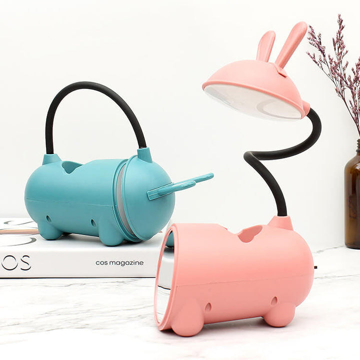 LumoBun Table Lamp – Cute LED Desk Lamp with Pen Holder and USB Connection | Kalsten