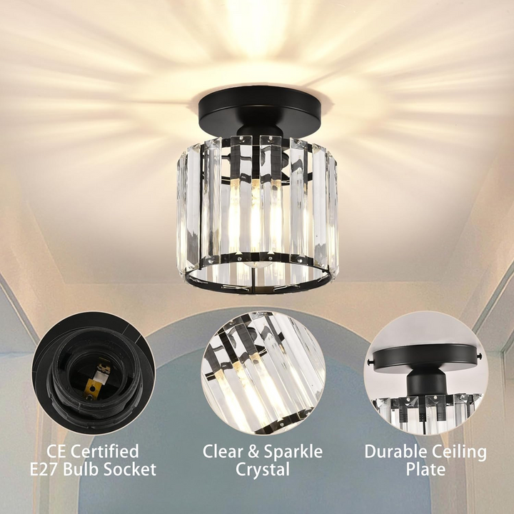 Crystal Glass Modern Ceiling Lamp Noxord