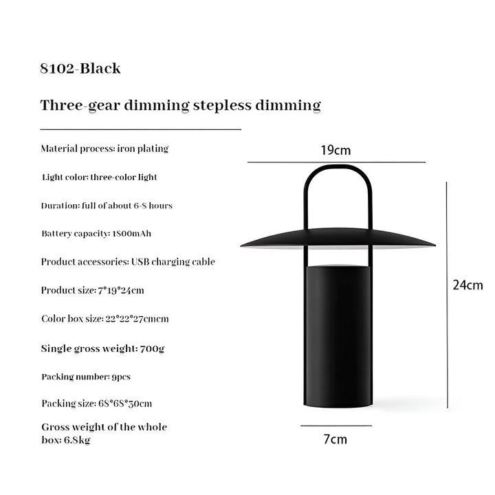 GlowLight Garden Lighting – Magical LED Table Lamp for Outdoor, Waterproof & Rechargeable Noxord