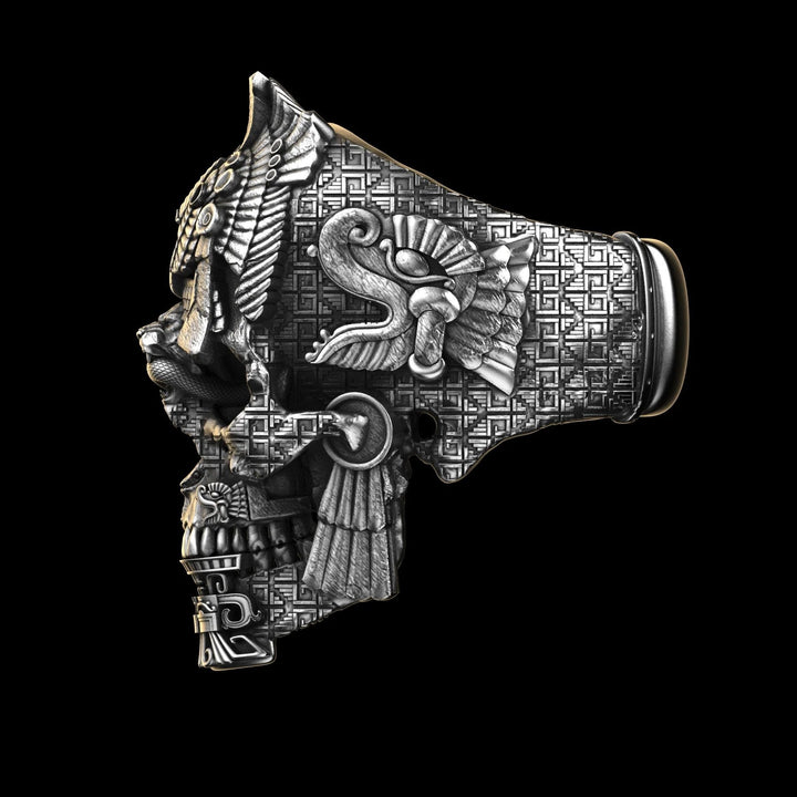 Kalsten | Men’s Sterling Silver Skull Ring | GrimSkull Handcrafted Statement Jewelry | 100% Silver