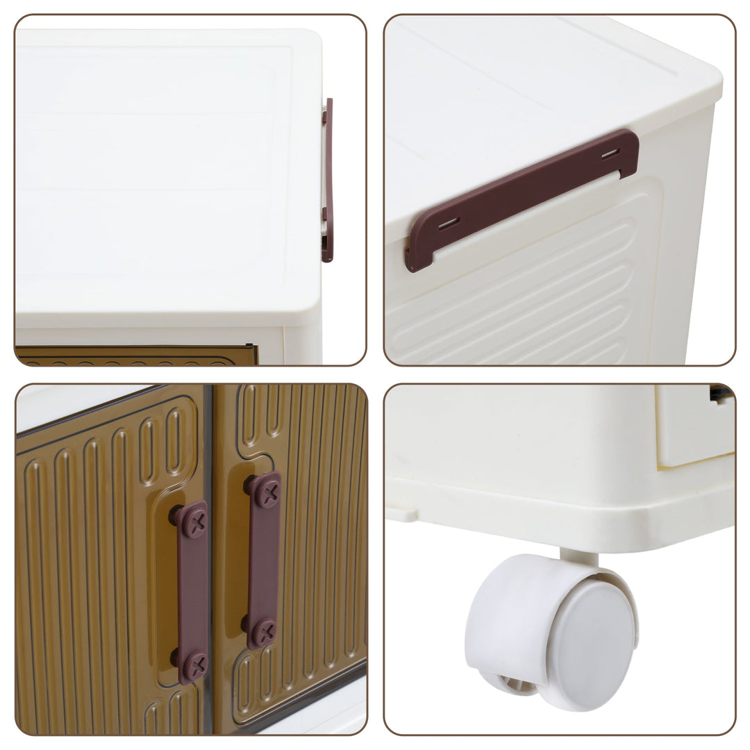 Storage box lockers with doors & wheels | Kalsten