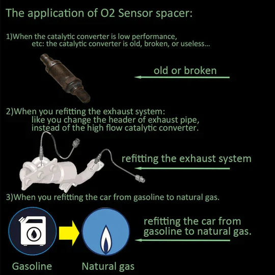 Kalsten | Oxygen Sensor Adapter with Mini Catalytic Converter