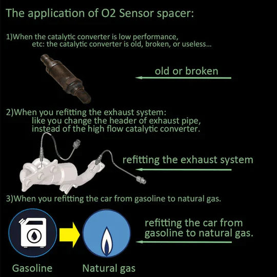 Oxygen Sensor Adapter Check Engine Fix Noxord