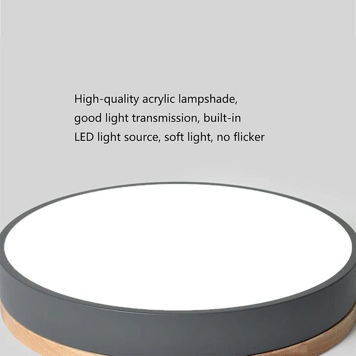 Wood LED Recessed Ceiling Light Noxord