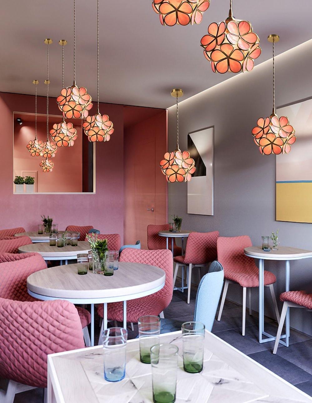 Glass Petal Droplight Pendant Light | Kalsten