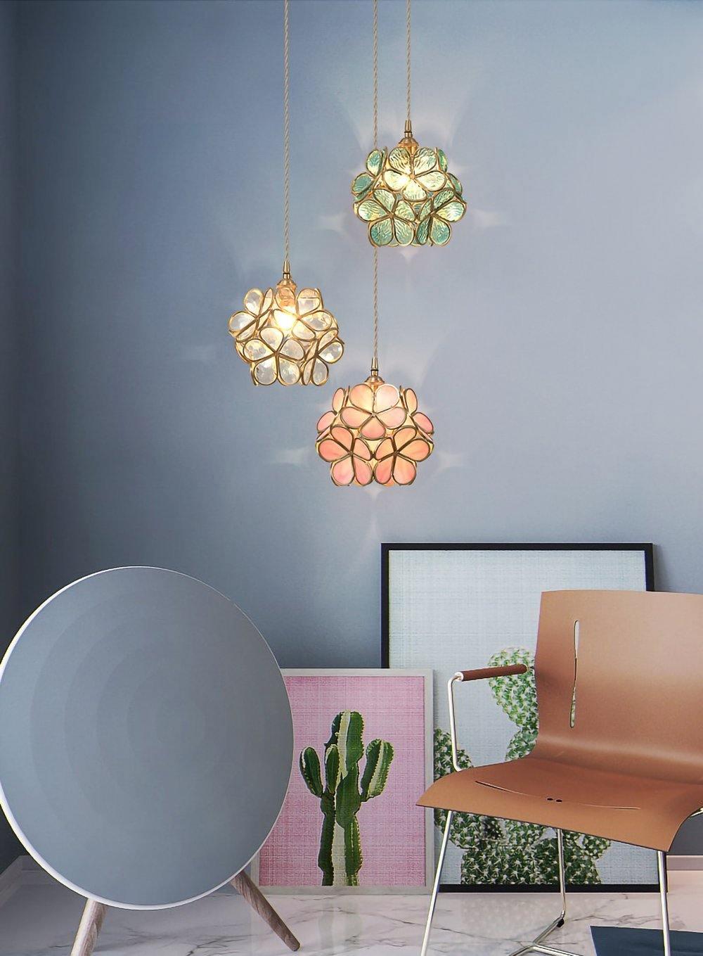 Glass Petal Droplight Pendant Light | Kalsten
