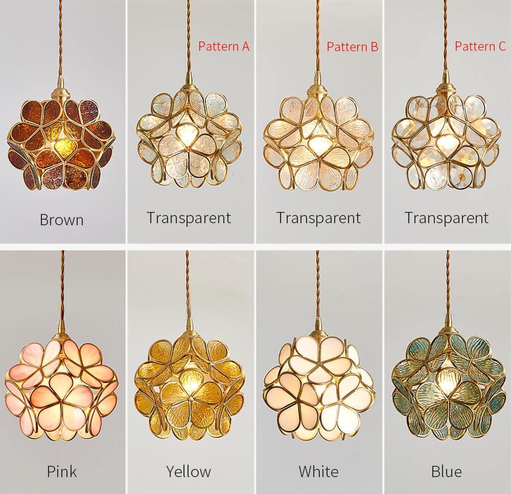 Glass Petal Droplight Pendant Light | Kalsten