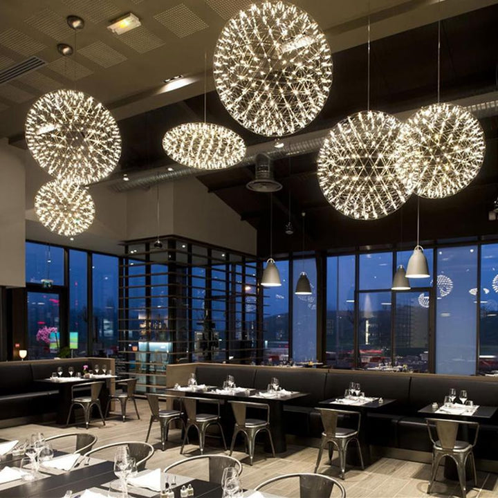 Gold Spark Ball Droplight Pendant Light | Noxord